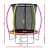 Everfit 6ft Kids Round Trampoline Rebounder with Safety Net, UV-Resistant Mat, Marine-Grade Steel Frame, Ages 3-8