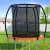 Everfit 6FT Kids Trampoline with Ladder, Safety Enclosure Net, Marine-Grade Steel Frame, UV-Resistant, Orange