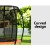 Everfit 6FT Kids Trampoline with Ladder, Safety Enclosure Net, Marine-Grade Steel Frame, UV-Resistant, Orange