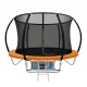 Everfit 8FT Kids Trampoline with Safety Net, Ladder & UV-Tested Anti-Graze Mat - Durable Steel Frame, Orange Rebounder