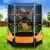 Everfit 4.5FT Kids Trampoline w/ Safety Net & UV-Resistant Mat | Galvanised Frame & Elastic Ropes | Orange | Ages 3-8
