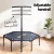 Everfit 48-Inch Hexagon Fitness Trampoline with Adjustable Handrail, Heavy-Gauge Steel Frame, Blue, 150kg Capacity