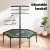 Everfit 48-Inch Hexagon Fitness Trampoline with Adjustable Foam Handrail, Steel Frame, Safe for Ages 12+, Green