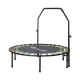 Everfit 48" Round Fitness Trampoline with Adjustable Handrail - Heavy-Gauge Steel Frame & Anti-Slip Feet - Green