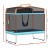 Everfit 6FT Kids Rectangle Trampoline with Swing, Safety Enclosure Net, Marine-Grade Steel, UV-Resistant, Orange