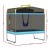 Everfit 6FT Kids Trampoline with Enclosure Net, Swing, Marine-Grade Steel Frame, UV-Resistant, Rectangle Yellow