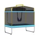 Everfit 6FT Kids Trampoline with Enclosure Net, Swing, Marine-Grade Steel Frame, UV-Resistant, Rectangle Yellow