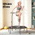 Everfit 51-Inch Hexagon Fitness Trampoline Rebounder with Adjustable Foam Handrail, Steel Frame, 150kg Capacity, Orange
