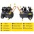 Giantz 50L Air Compressor Oil-Free 3.0HP Quiet Portable Electric Inflator, 200L/min, Steel Tank, 116PSI, Twin Motors
