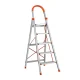 Giantz 5 Step Multi-Purpose Folding Ladder - Lightweight Aluminium, Non-Slip, Easy Grip, 150kg Capacity, Space-Saving