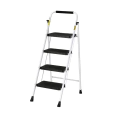 Giantz 4 Step Ladder - Lightweight Folding Steel, 150kg Capacity, Non-Slip, Easy Storage, Indoor/Outdoor Use
