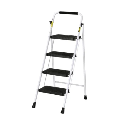 Giantz 4 Step Ladder - Lightweight Folding Steel, 150kg Capacity, Non-Slip, Easy Storage, Indoor/Outdoor Use