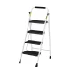 Giantz 4 Step Ladder - Lightweight Folding Steel, 150kg Capacity, Non-Slip, Easy Storage, Indoor/Outdoor Use