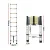 Giantz 2.6M Telescopic Ladder - Premium Aluminium, Extendable, Rust-Resistant, Non-Slip, Space-Saving, Easy Carry