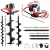 Giantz 65CC Petrol Post Hole Digger Kit, Heavy Duty Steel, 100-300mm Auger Bits, 3m Depth, Anti-Vibration Handle