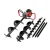 Giantz 65CC Petrol Post Hole Digger Kit, Heavy Duty Steel, 100-300mm Auger Bits, 3m Depth, Anti-Vibration Handle