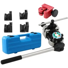 Giantz 45° Brake Line Flaring Tool Kit with 40CR Steel Cutter, 4 Dies 3/16"-3/8", for Steel, Copper, Stainless