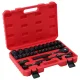 Giantz 30Pc 1/2" Drive Socket Set, Cr-V Steel, 8-32mm, 6 & 12-Point, Laser-Etched