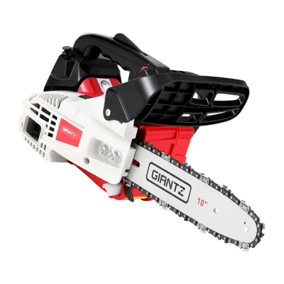 Giantz 25cc Petrol Chainsaw 10" Bar, E-Start, Lightweight, Anti-Vibration, Low Kickback, Tree Pruning Saw