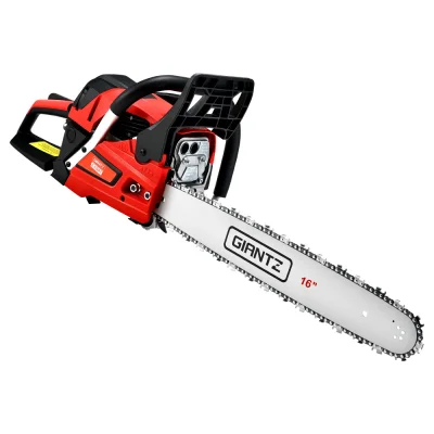 Giantz 45CC 3.5HP Petrol Chainsaw – 16" Bar, Commercial E-Start, Anti-Freeze Mode, Low Kickback, Safety Kit Included