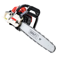 Giantz 75CC Chainsaw - 18" Bar, E-Start, Commercial Grade, Low Kickback, Robust Steel Chain, Oregon Chain Included