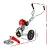 Giantz 62cc 2-Stroke Petrol Brush Cutter Trimmer Saw: Lightweight 3-in-1 Wheel Design for Grass, Weeds, and Tree Trunks