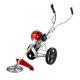 Giantz 62cc 2-Stroke Petrol Brush Cutter Trimmer Saw: Lightweight 3-in-1 Wheel Design for Grass, Weeds, and Tree Trunks Giantz 62cc 2-Stroke Petrol Brush Cutter Trimmer Saw: Lightweight 3-in-1 Wheel Design for Grass, Weeds, and Tree Trunks