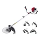 Giantz 62CC 5-in-1 Petrol Pole Chainsaw Hedge Trimmer Brush Cutter Whipper Snipper Set, 26mm Alloy Pole, Kit Included