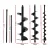 Giantz Carbon Steel Auger Drill Bit Set - 100mm, 200mm, 300mm for Post Hole Digger - Durable, Easy Attach, Versatile Use