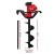 Giantz 92CC 300mm Petrol Post Hole Digger with 80cm Extension - Heavy Duty 2-Stroke Engine & Advanced Gearbox
