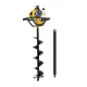 Giantz 82CC Post Hole Digger 200mm Auger, Heavy Duty Steel, Petrol Drill, 1.8m Depth, Extension, 1-Year Warranty