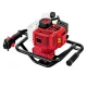 Giantz 92CC Petrol Post Hole Digger Motor - Heavy-Duty 2-Stroke Engine, Vertical Gearbox, Red - Ideal for Deep Boring