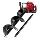 Giantz 80CC Petrol Post Hole Digger with 300mm Auger, 1.8m Depth, Anti-Vibration Handle, Heavy-Duty Steel Construction
