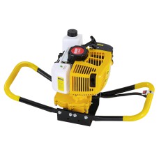 Giantz 74CC Post Hole Digger Motor - Heavy-Duty Steel, Easy Start, Vertical Gearbox, Yellow Engine, 1-Year Warranty