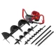 Giantz 80CC Petrol Post Hole Digger Kit with 3 Auger Bits & Extensions, Heavy-Duty Steel, 3m Max Depth, 1-Year Warranty Giantz 80CC Petrol Post Hole Digger Kit with 3 Auger Bits & Extensions, Heavy-Duty Steel, 3m Max Depth, 1-Year Warranty