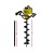 Giantz 92CC Petrol Post Hole Digger with 200mm Auger and 80cm Extension – Heavy-Duty 2-Stroke Engine for Deep Boring