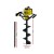 Giantz 92CC 300mm Petrol Post Hole Digger with 1.8m Depth, 2-Stroke Engine, 65Mn Steel Auger & Extension Kit