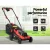 Giantz Cordless Lawn Mower 40V, Dual Battery, 34cm Width, 6 Height Adjustments, Quiet Operation, Fast Charge