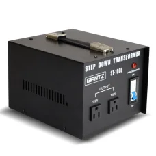 Giantz 1000W Step-Down Transformer, 240V to 110V, Pure Sine, Low Noise, Portable, Safe for USA Appliances in Australia