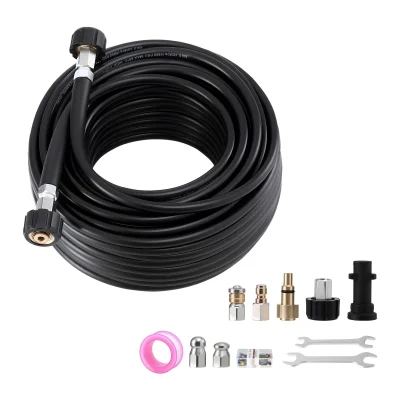 Giantz 30M 5800PSI Pressure Washer Hose Kit - Sewer Jetting, Quick Connect, Durable PVC for DIY & Pro Plumbing