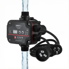 GIANTZ 16A Digital Water Pump Controller 1.5kW Max | LED Display, Adjustable Pressure, IP65, Dry-Run Protection
