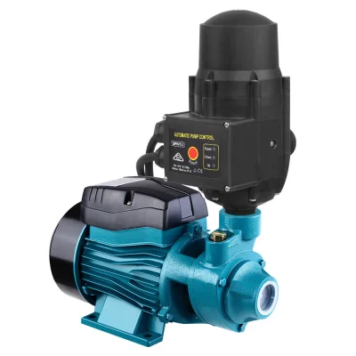 Giantz Peripheral Water Pump QB60 Black - 0.5HP Copper Motor, Brass Impeller, 35L/min Flow, 35m Head, Auto Control