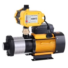 Giantz 2000W 5-Stage High Pressure Garden Water Pump, Stainless Steel, Yellow, 150L/min, IP44, 60m Head, Auto Controller