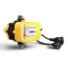 Giantz Yellow Automatic Water Pressure Pump Controller - 220/240V, IP65, 10AMP, 10 Bar, For Jet, Garden & Stage Pumps