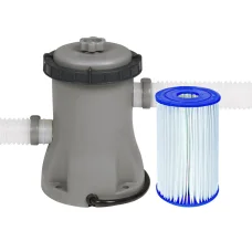 Bestway Flowclear™ 330GPH Pool Pump Cartridge Filter - 1249L/H for Above-Ground Pools, Includes Filter & Adaptors