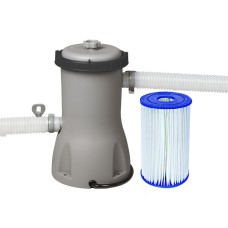 Bestway FlowClear Pool Pump Cartridge Filter 800GPH 3028L/H for Above-Ground Pools with Air Purge Valve and Adaptors