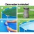 Bestway FlowClear Pool Pump Cartridge Filter 800GPH 3028L/H for Above-Ground Pools with Air Purge Valve and Adaptors