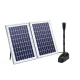 Gardeon Solar Pond Pump Kit 1600L/H with 2 x 10W Polycrystalline Panels, 6 Nozzles, 5m Cable, Aluminium Frame