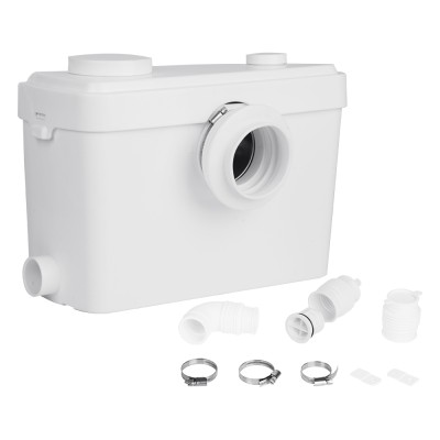 Giantz 600W Fully Automatic Macerator Pump - Quiet 25-35dB, Stainless Steel Blades, 3 Inlets, Pumps 9.5m