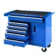 Giantz 6 Drawer Tool Chest Trolley Cabinet - Powder-Coated Steel, 100kg Capacity, Lockable Wheels, Garage Organiser